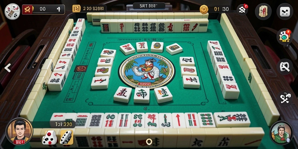 Screenshot gameplay 5RT yang menunjukkan keseruan permainan Mahjong.