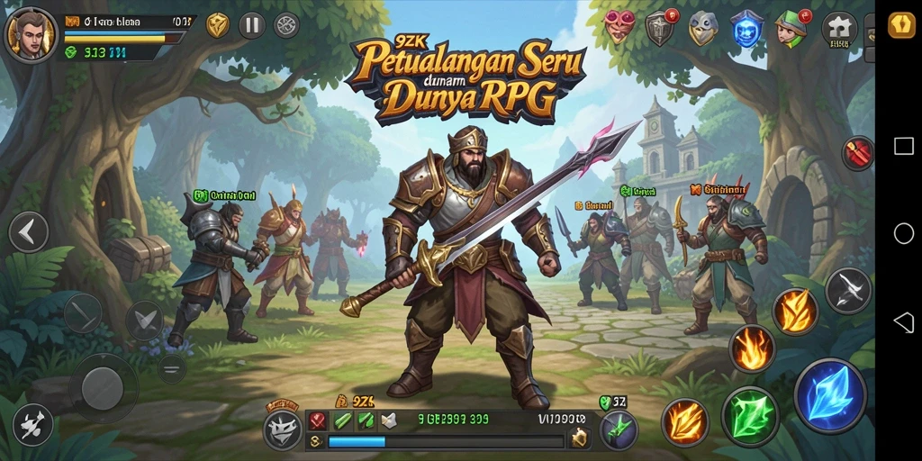 Gameplay seru 9ZK di dunia RPG yang menantang.