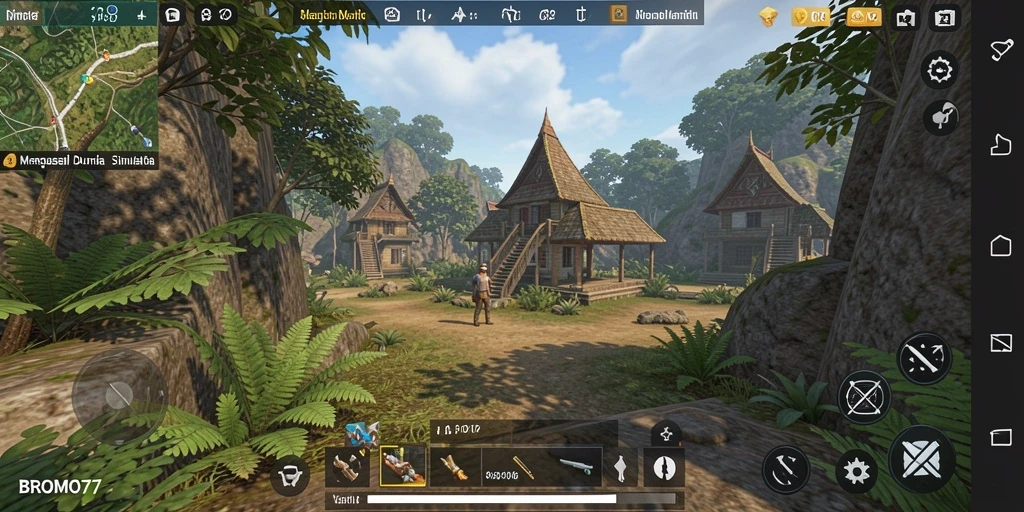 Tampilan gameplay menarik dari BROMO77 dalam dunia Simulation.