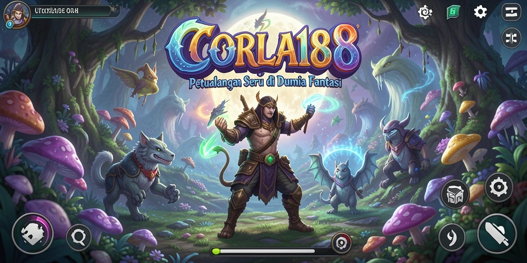 Tampilan gameplay menakjubkan di dunia petualangan fantastis.