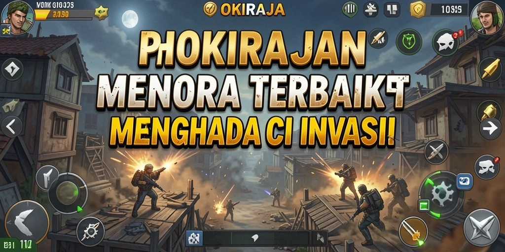 Tampilan gameplay HOKIRAJA yang menegangkan dan strategis.