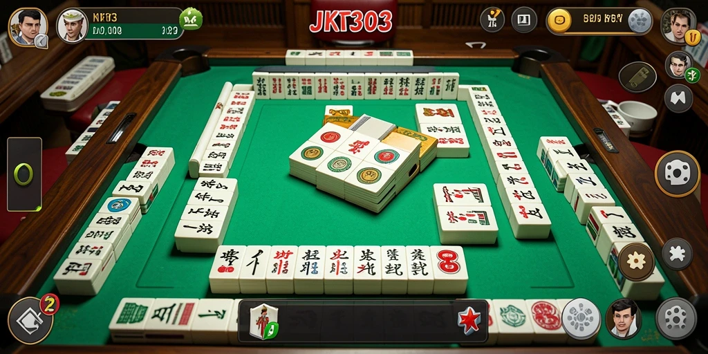 Tampilan gameplay JKT303 yang menarik dan penuh strategi Mahjong.