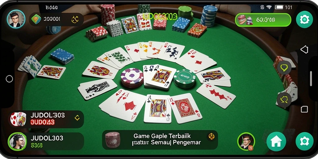 Screenshot gameplay Gaple yang mengasyikkan di JUDOL303.