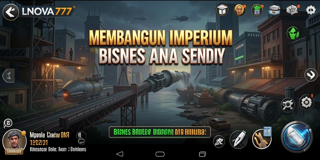 Screenshot memperlihatkan gameplay seru LNOVA777 saat membangun bisnis.