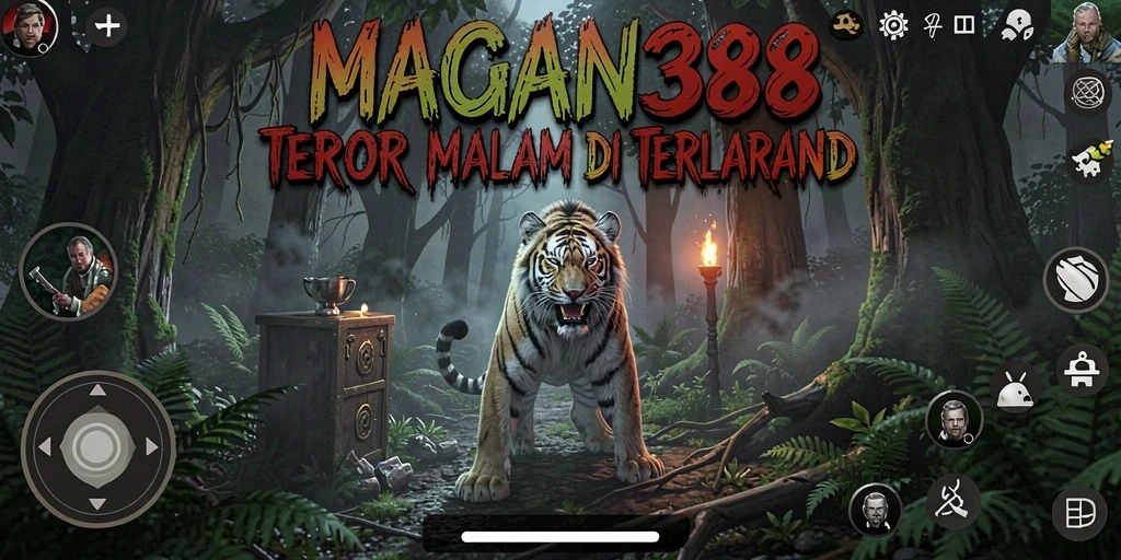 Gameplay seram dengan suasana hutan angker yang menakutkan.