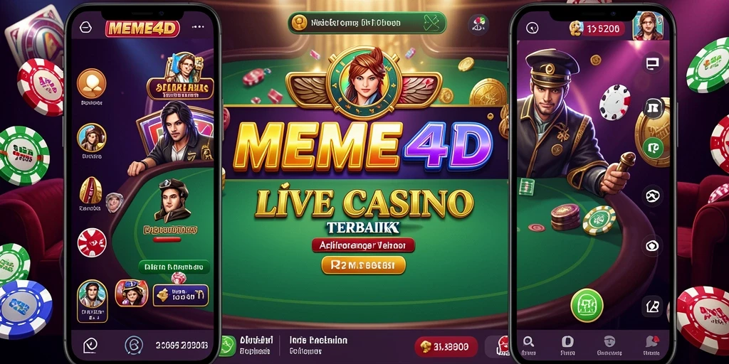 Tampilan gameplay nyata dari <strong>MEME4D</strong> dengan dealer langsung.