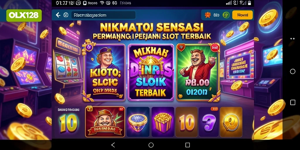 Screenshot gameplay menunjukkan keseruan permainan Slot di OLX128.