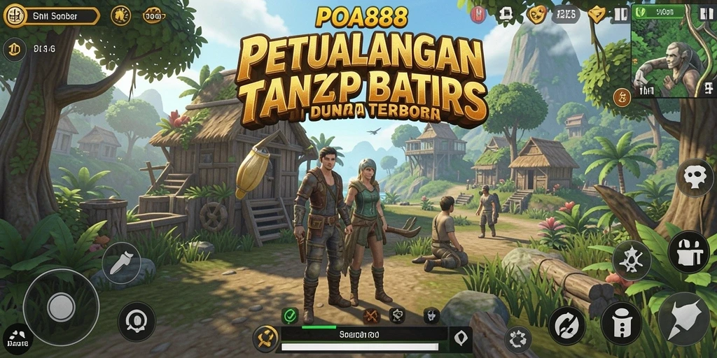 Screenshot gameplay POA88 dengan petualangan seru di dunia terbuka.
