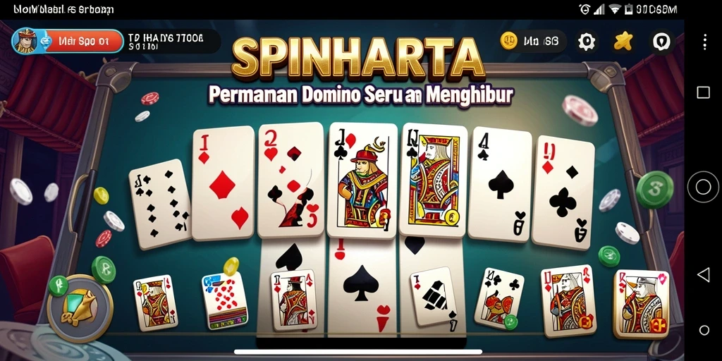 Tampilan gameplay SPINHARTA yang seru dan interaktif.