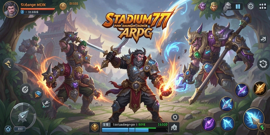 Gameplay seru di dunia fantasi ARPG STADIUM77.