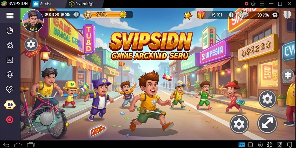 Screenshot gameplay SVIPSIDN menampilkan aksi seru dalam permainan arcade.