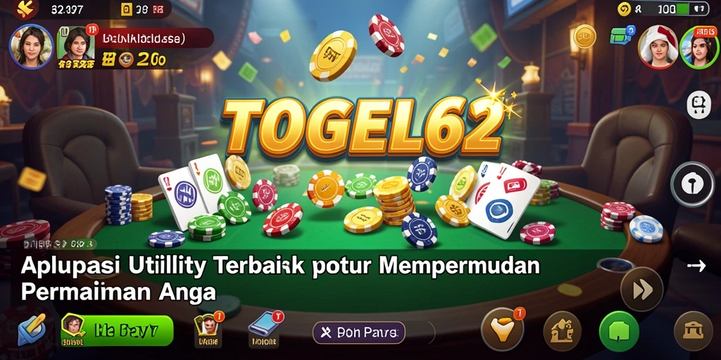 Tampilan aplikasi TOGEL62 dengan fitur-fitur yang bermanfaat.